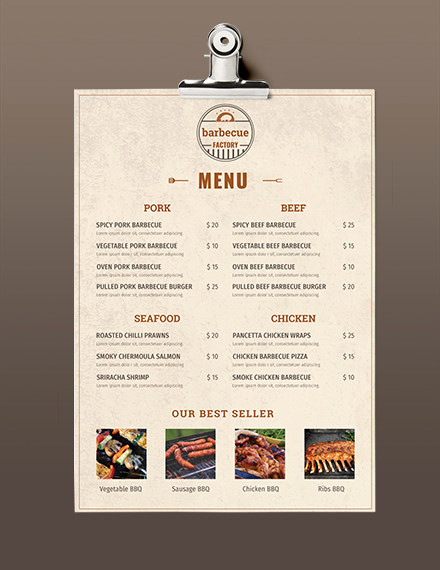 One Page Menu Template Awesome 23 Free Menu Templates Pdf Doc Excel Psd