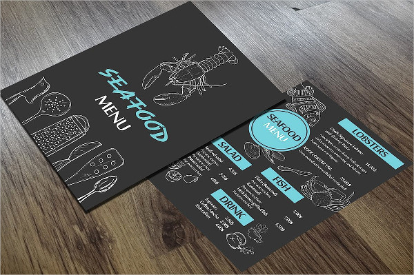 One Page Menu Template New Seafood Menu Template 21 Free &amp; Premium Download