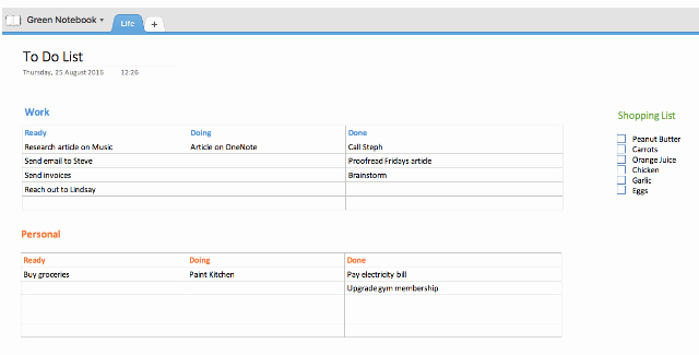 Onenote to Do List Template Awesome 12 Ways to Run Your Life Like A Boss with Enote