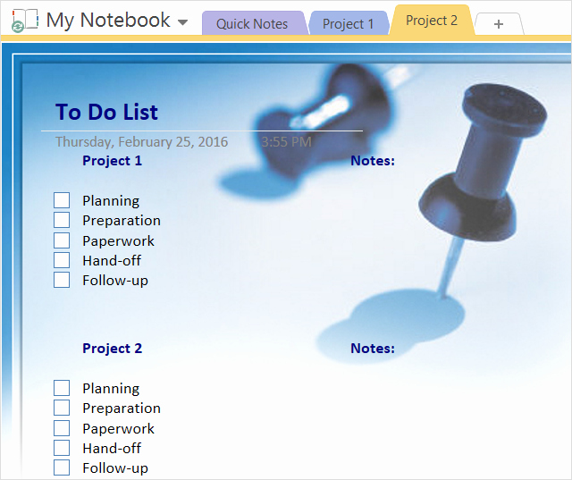 Onenote to Do List Template Awesome How to Adopt Enote Templates for Project Management