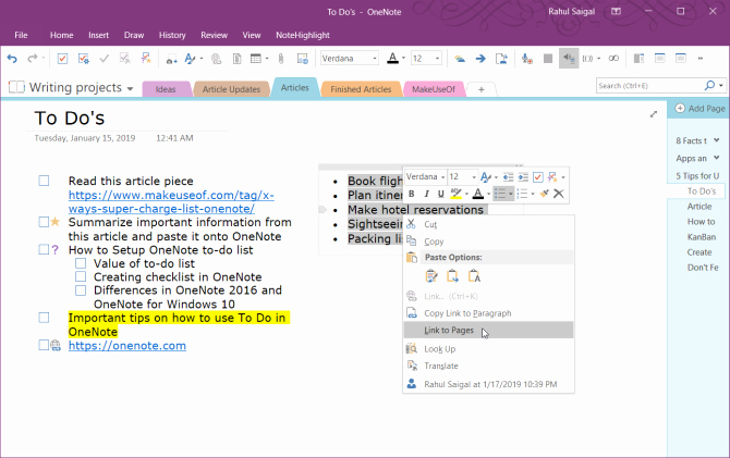 Onenote to Do List Template Lovely 6 Tips for Using Enote as Your to Do List