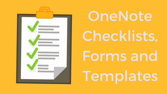 Onenote to Do List Template Luxury Templates forms and Checklists with Enote Class and