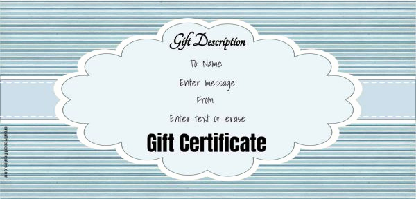 Online Gift Certificate Template Elegant Free Gift Certificate Template 50 Designs