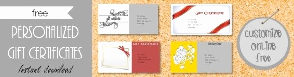 Online Gift Certificate Template Inspirational Free Gift Certificate Template 101 Designs