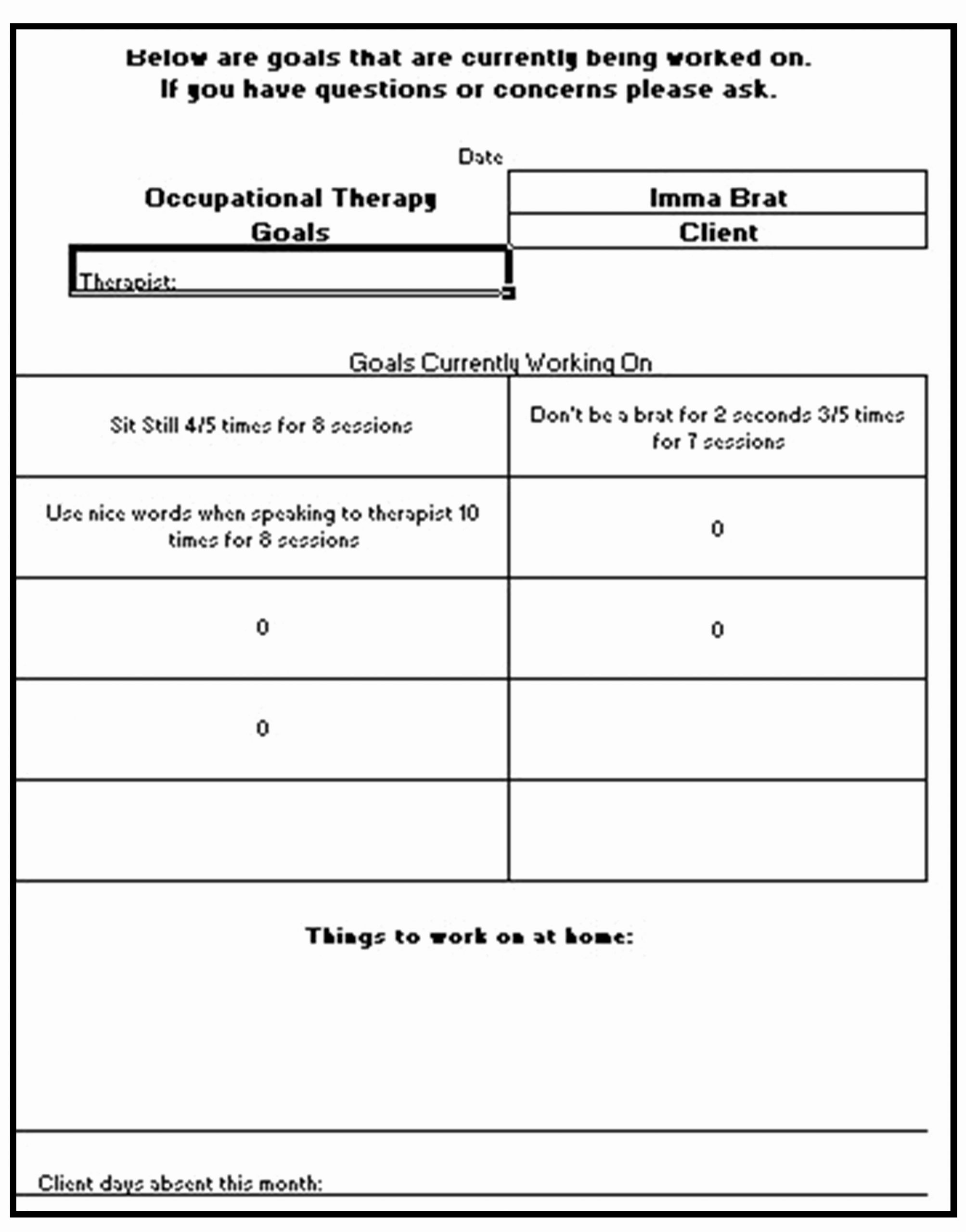 Ot Progress Note Template Beautiful Start A therapy Practice