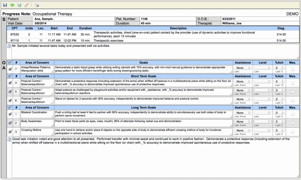 Ot Progress Note Template New Clinicsource theraphy Reviews Pricing &amp; Free Demo