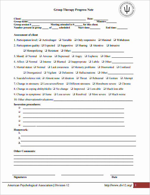 Outpatient Psychiatric Progress Note Template Best Of Psychotherapy Progress Note Template Pdf