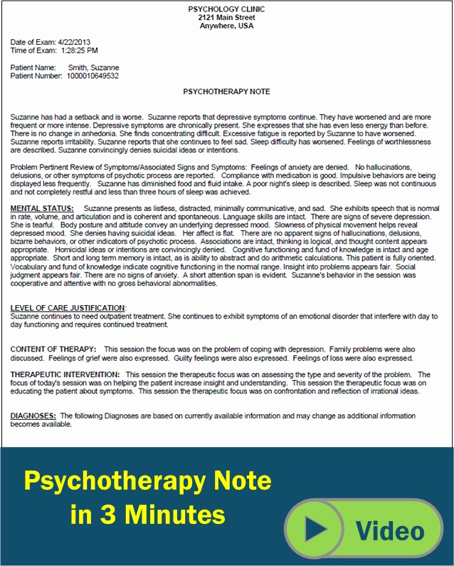 Outpatient Psychiatric Progress Note Template Elegant Psychotherapy Progress Notes Template Google Search