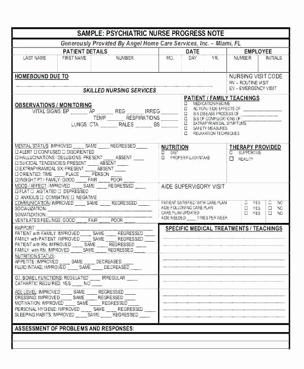 Outpatient Psychiatric Progress Note Template Fresh Outpatient Progress Note Template – Ijbcr