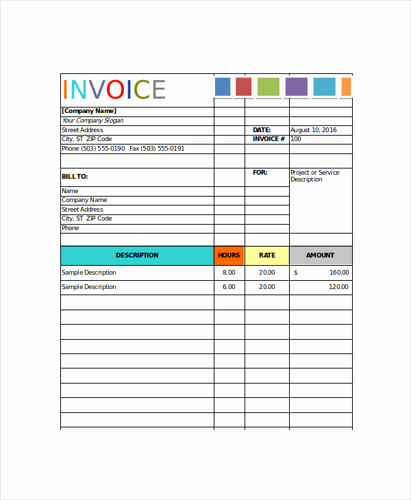 Painters Invoice Template Free Beautiful Sample Painting Invoice