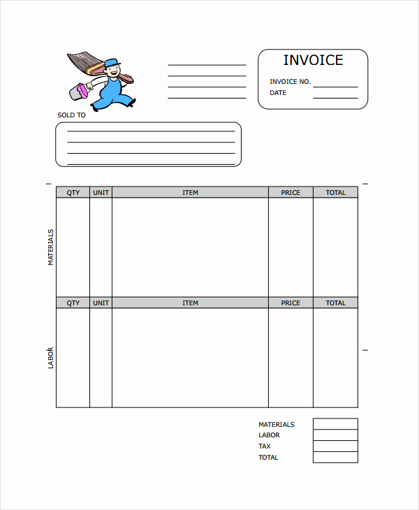 Painters Invoice Template Free Best Of Elegant Painting Invoice Template 10 Free Excel Pdf