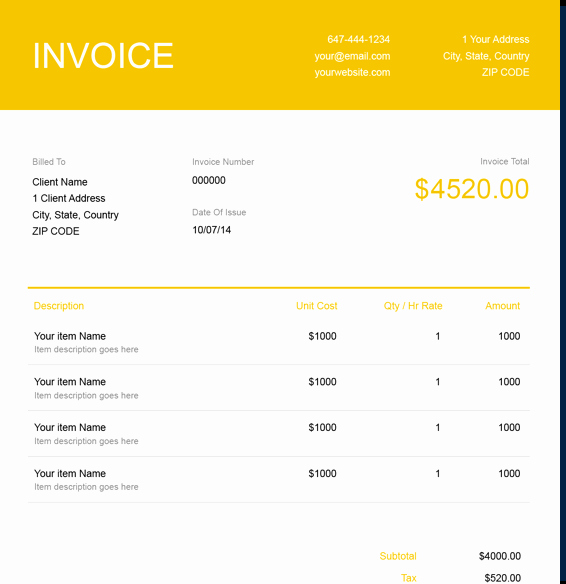 Painters Invoice Template Free Unique Auto Repair Invoice Template Free Download