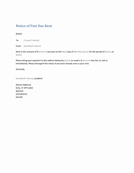 Past Due Rent Notice Template Beautiful Notice Template Category Page 2 Efoza