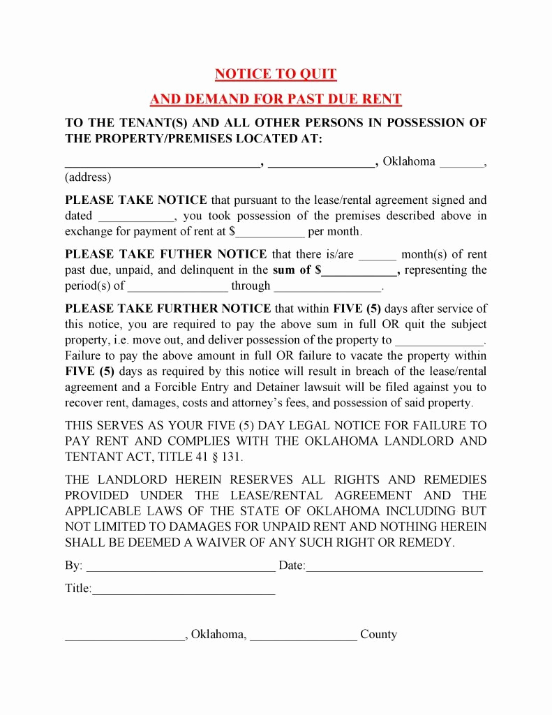 Past Due Rent Notice Template Fresh 28 Past Due Rent Notice Template