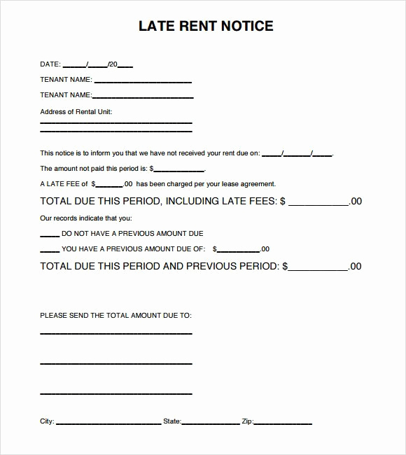 Past Due Rent Notice Template Inspirational 28 Past Due Rent Notice Template