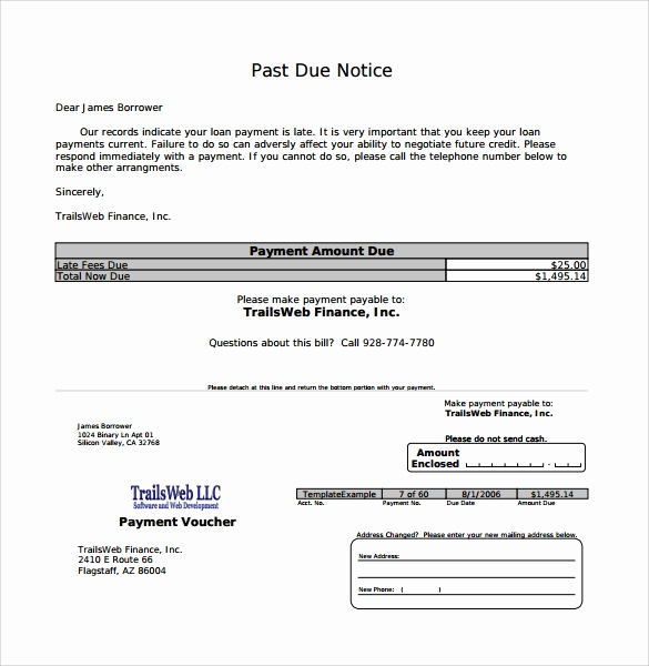 Past Due Rent Notice Template Luxury Free 8 Past Due Letter Templates In Pdf