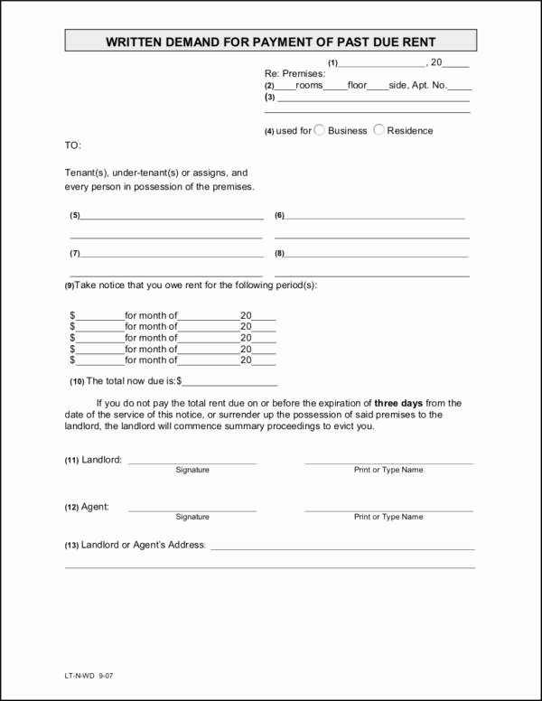 Past Due Rent Notice Template Unique Free 16 Payment Notice Samples &amp; Templates In Pdf