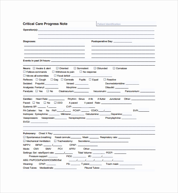 Patient Progress Note Template Best Of Free 9 Sample Progress Note Templates In Pdf