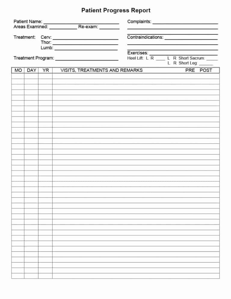 Patient Progress Note Template Inspirational 43 Progress Notes Templates [mental Health Psychotherapy