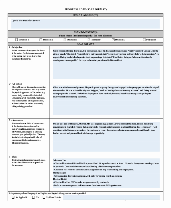 Patient Progress Note Template New 21 Note Template