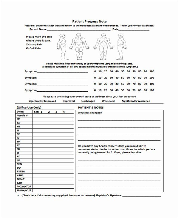 Patient Progress Notes Template Beautiful Patient Note Templates 6 Free Word Pdf format Download