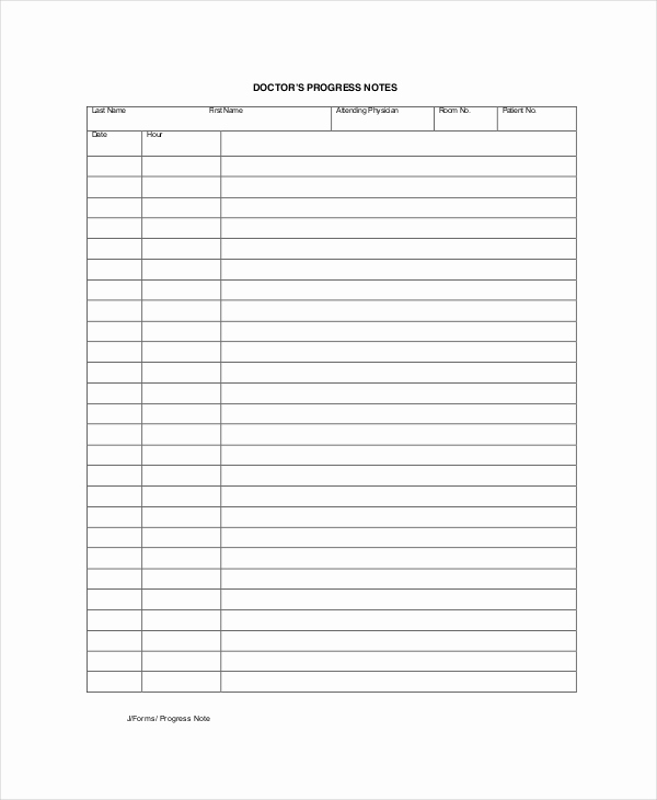 Patient Progress Notes Template Best Of Progress Note Template