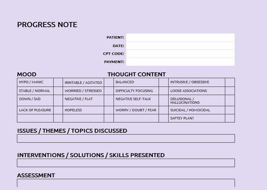 Patient Progress Notes Template Lovely Patient Progress Note Template Sample