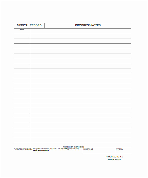 Patient Progress Notes Template Luxury 9 Medical Note Templates – Free Sample Example format