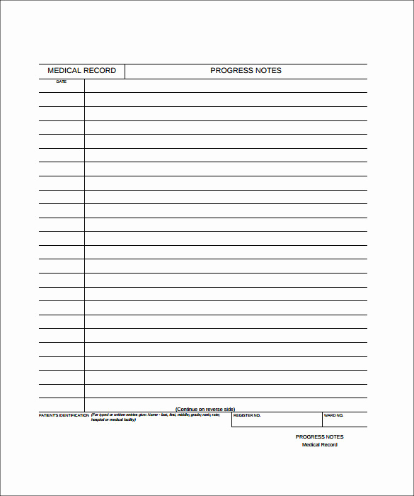 Patient Progress Notes Template Luxury 9 Medical Note Templates – Free Sample Example format