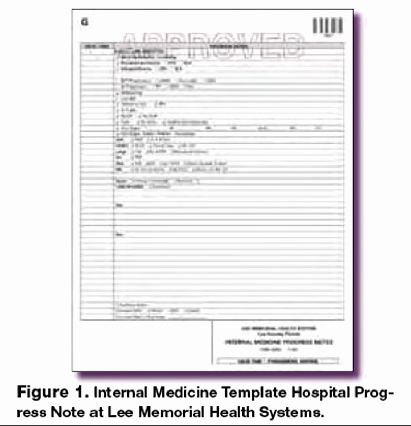 Patient Progress Notes Template Unique the Template Progress Note A Timesaving Innovation