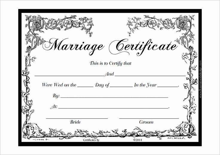 Pdf Certificate Template Free Inspirational Marriage Certificate Template Pdf