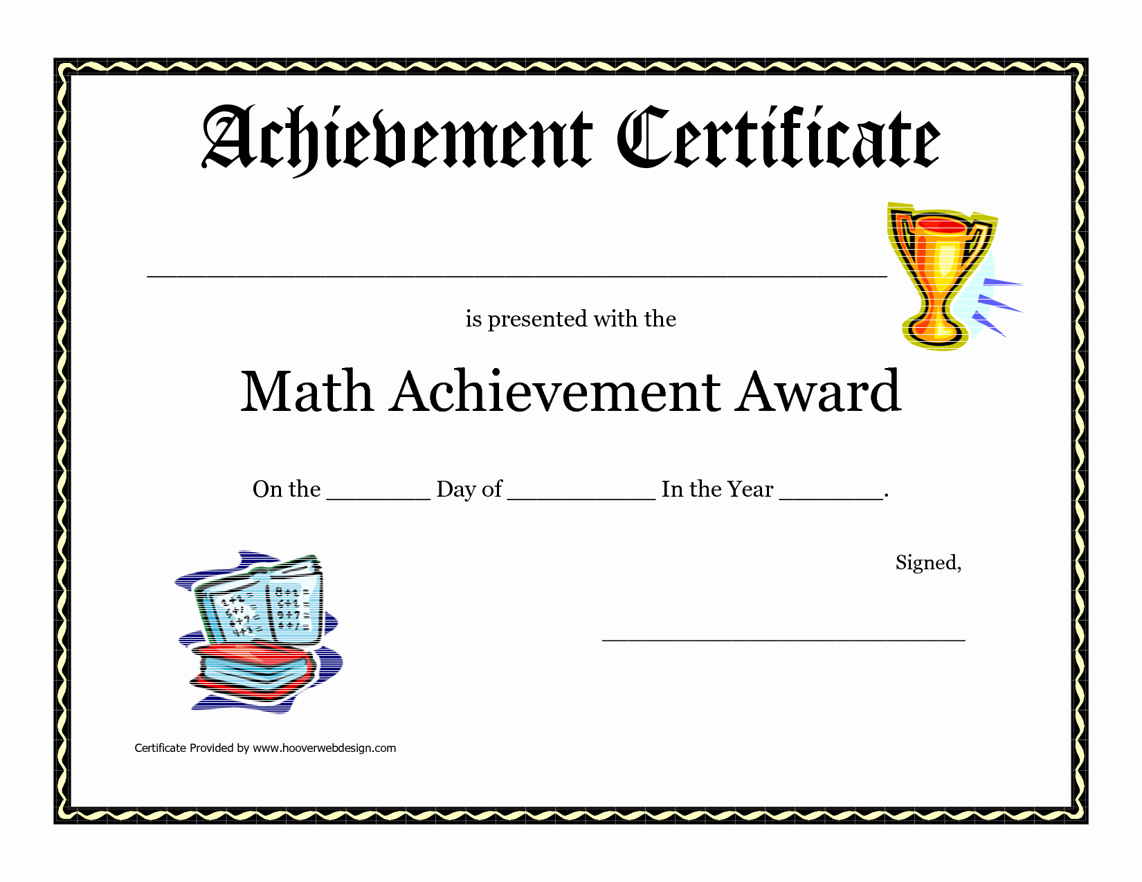 Pdf Certificate Template Free Inspirational Math Achievement Award Printable Certificate Pdf