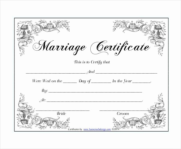 Pdf Certificate Template Free New 10 Marriage Certificate Templates