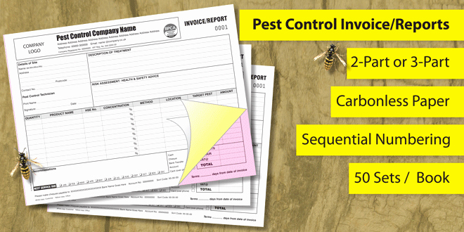 Pest Control Invoice Template Best Of Pest Control Invoice Report Printing Personalised