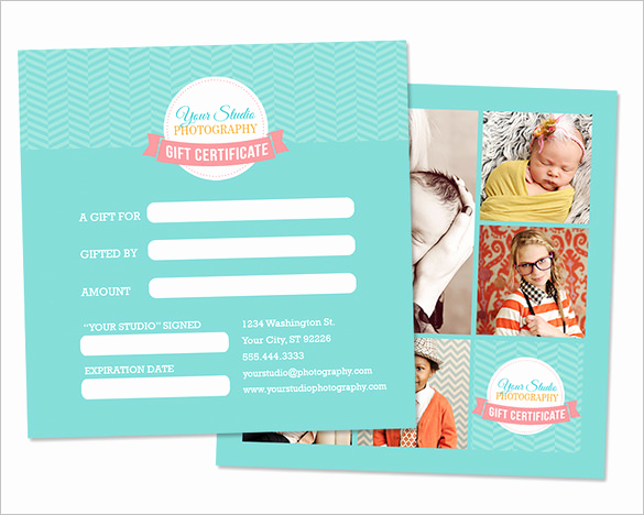 Photo Gift Certificate Template Awesome Graphy Gift Certificate Templates – 17 Free Word