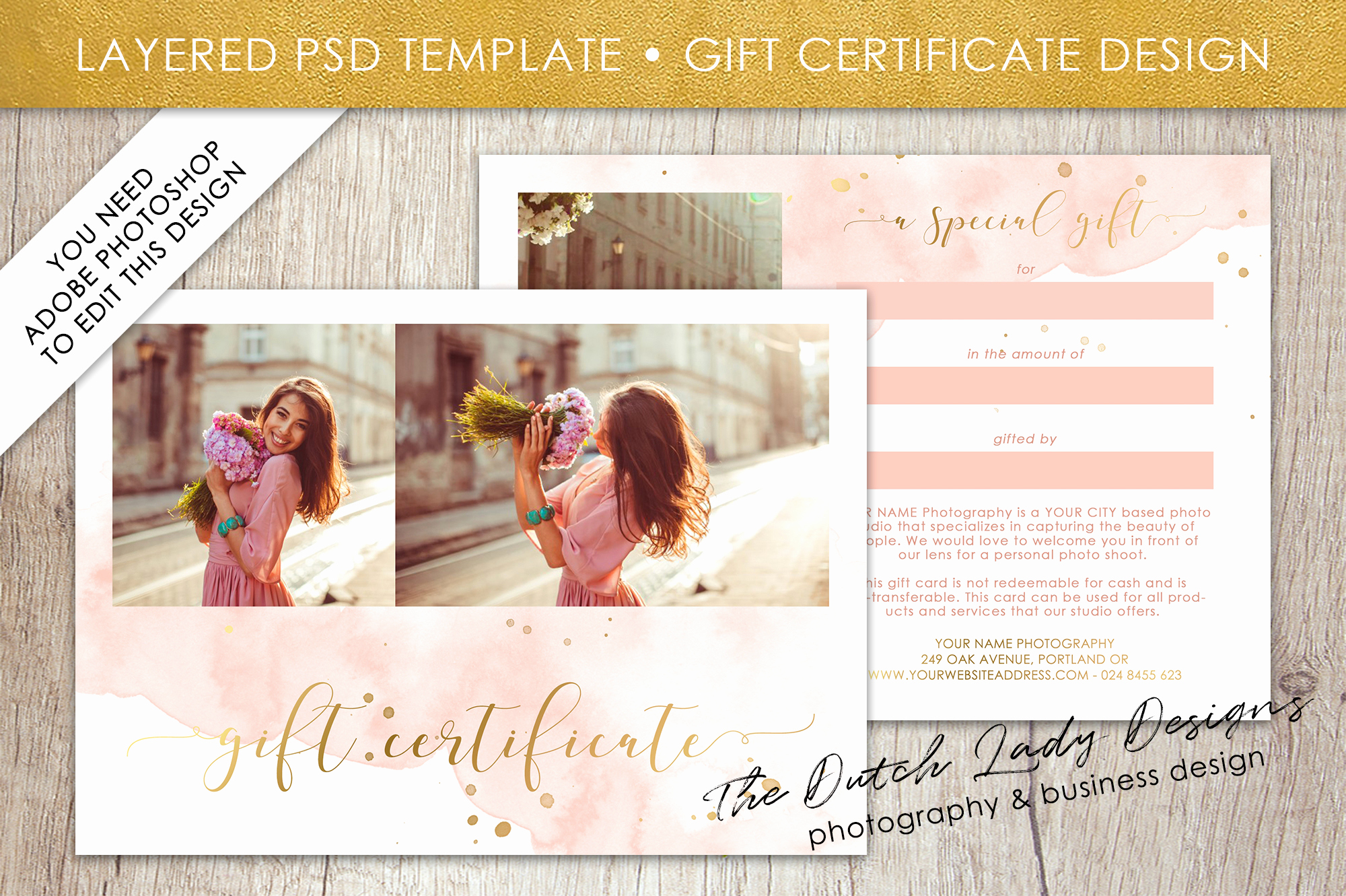 Photo Gift Certificate Template Lovely Graphy Gift Certificate Template Gift Card