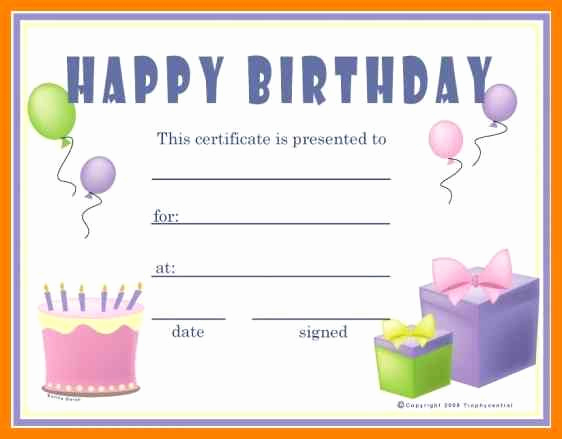 Photo Gift Certificate Template New Gift Certificates Templates Free Printable Birthday Gift