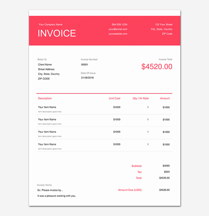 Photography Invoice Template Word Beautiful Graphy Receipt Template 17 for Word Excel Pdf