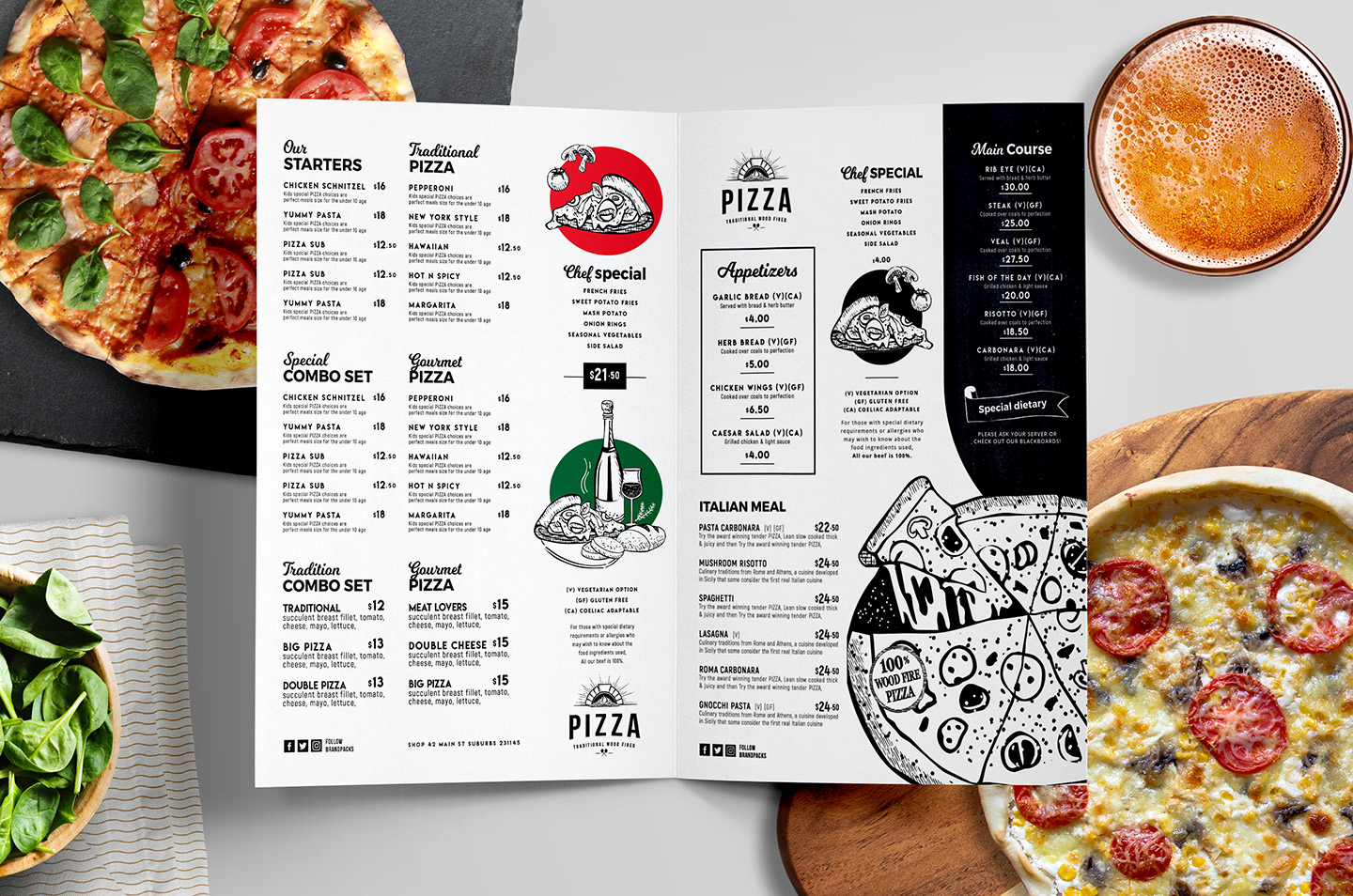 Pizza Menu Template Free Best Of Pizza Menu Templates In Psd Ai &amp; Vector Brandpacks