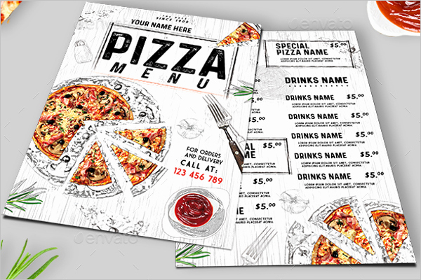 Pizza Menu Template Free Elegant 30 Pizza Menu Templates Free Card Psd Designs