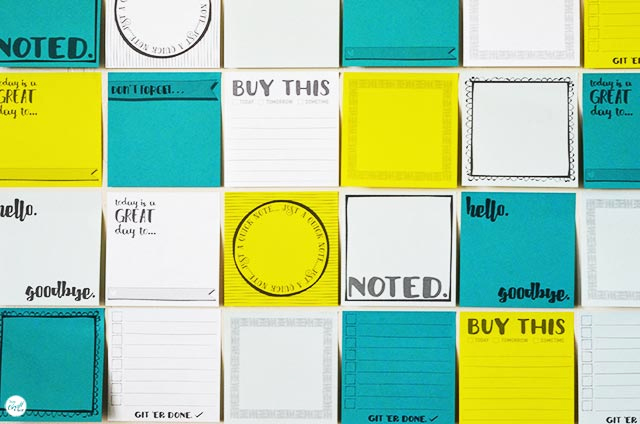 Post It Note Printing Template Beautiful Free Template for Diy Printable Sticky Notes