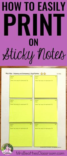 Post It Note Printing Template Best Of Post It Note Sticky Note Printing Template Freebie