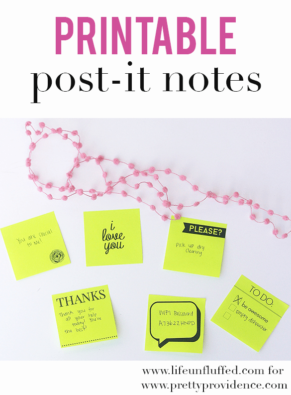 Post It Note Printing Template Best Of Printable Post It Notes Pretty Providence