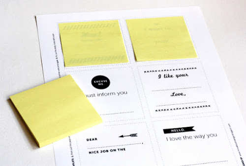 Post It Note Printing Template Inspirational Print Your Own Post It Notes