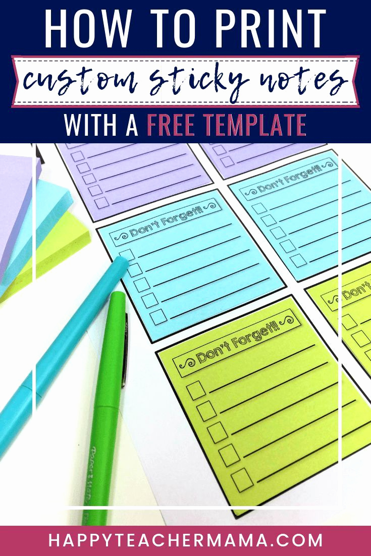 Post It Note Printing Template New How to Print Custom Sticky Notes with A Free Template