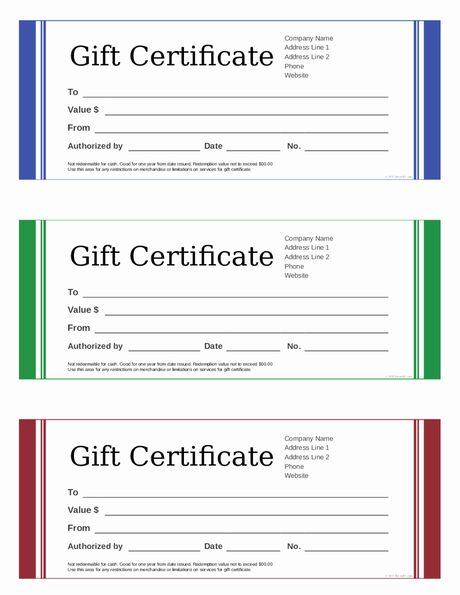 Printable Blank Gift Certificate Template Luxury 2019 Gift Certificate form Fillable Printable Pdf