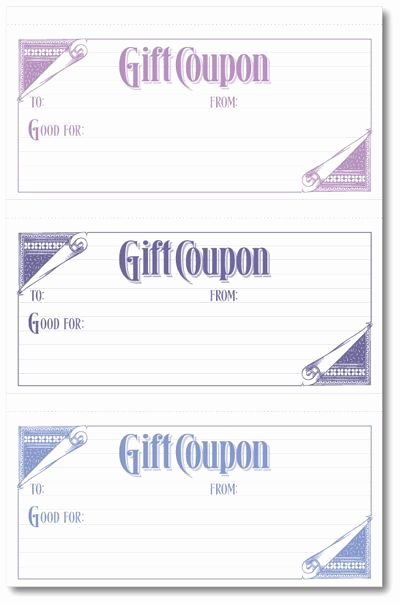 Printable Blank Gift Certificate Template Unique T Coupons W I Don T Have to Make My Own