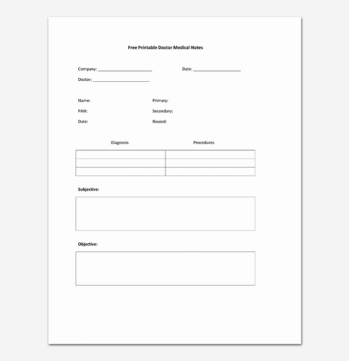 Printable Doctor Note Template Beautiful Medical Note Template 30 Doctor Note Samples