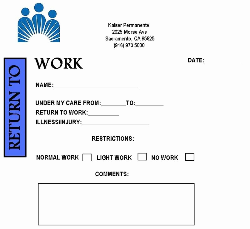 Printable Doctor Note Template Unique Free Printable Doctor Excuse Notes for Work