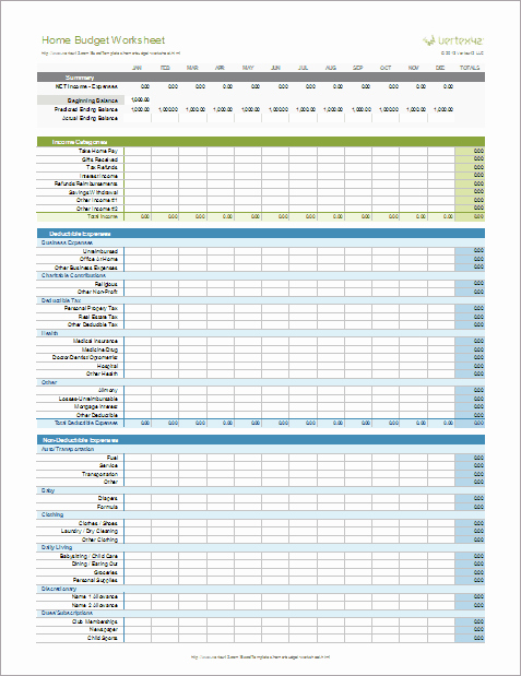 Printable Family Budget Template Best Of Home Bud Worksheet Template